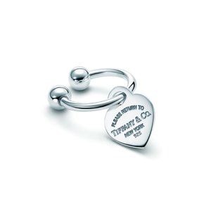 NWOT Return to Tiffany Heart Tag Key Ring
